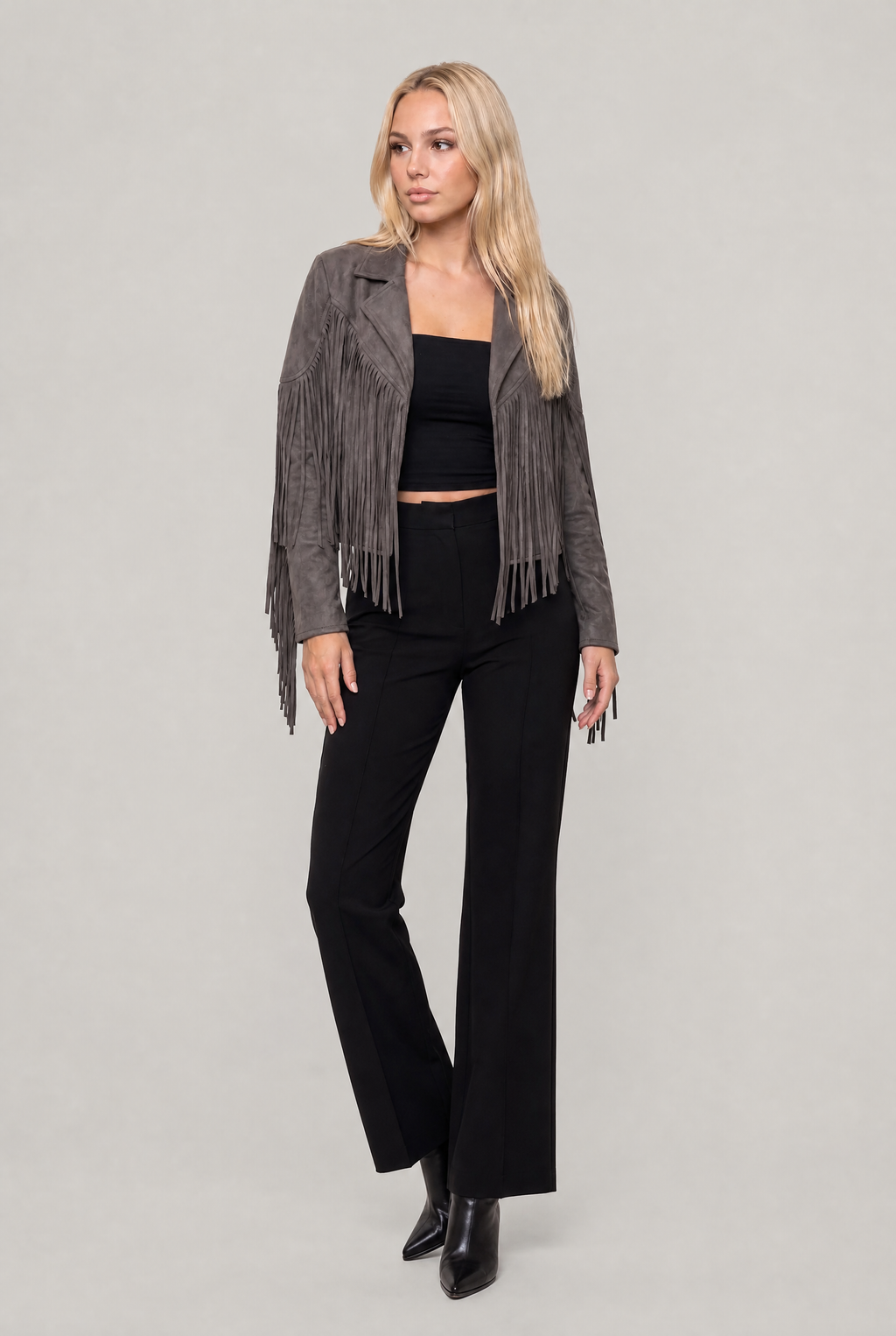 Women's Suede Fringe Cowboy Jacket