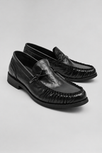Men’s Ruched Penny Loafers