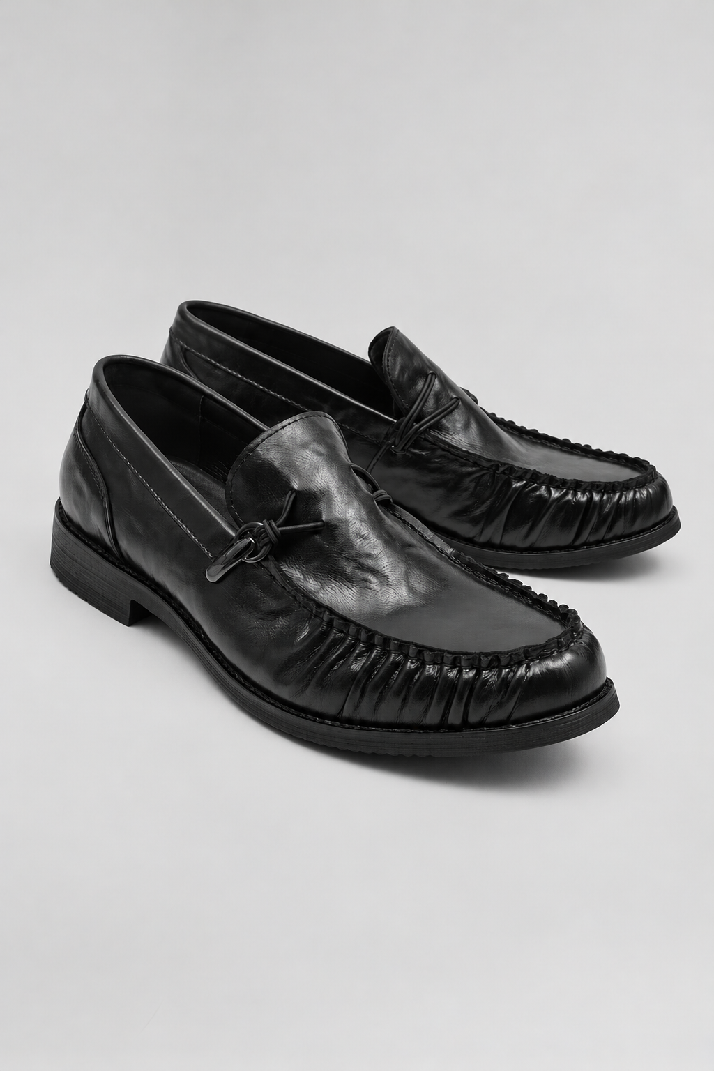 Men’s Ruched Penny Loafers