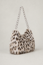 Faux Fur Shoulder Bag Women’s Chain Handbag