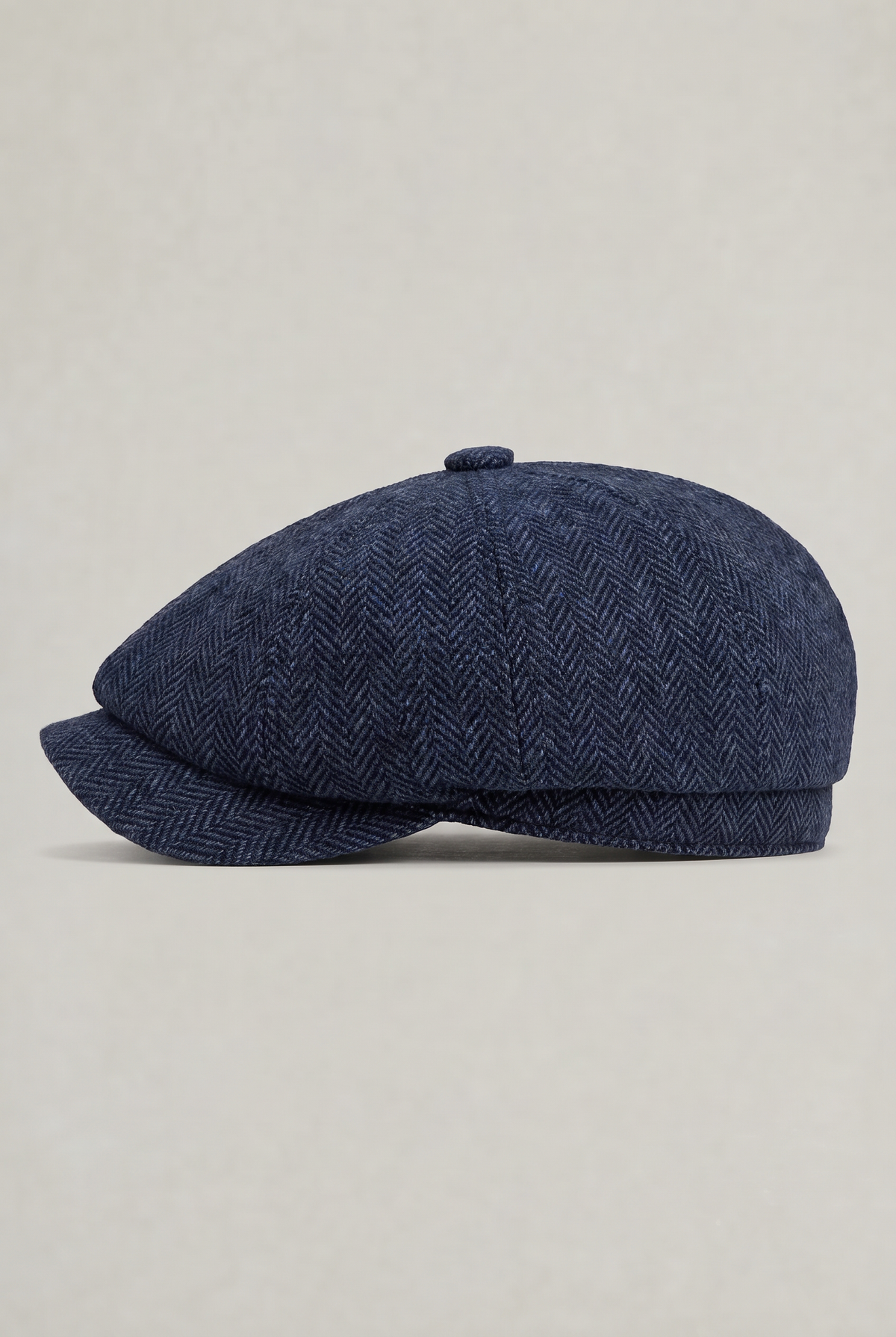 Men's Herringbone Bakersboy Flat Cap