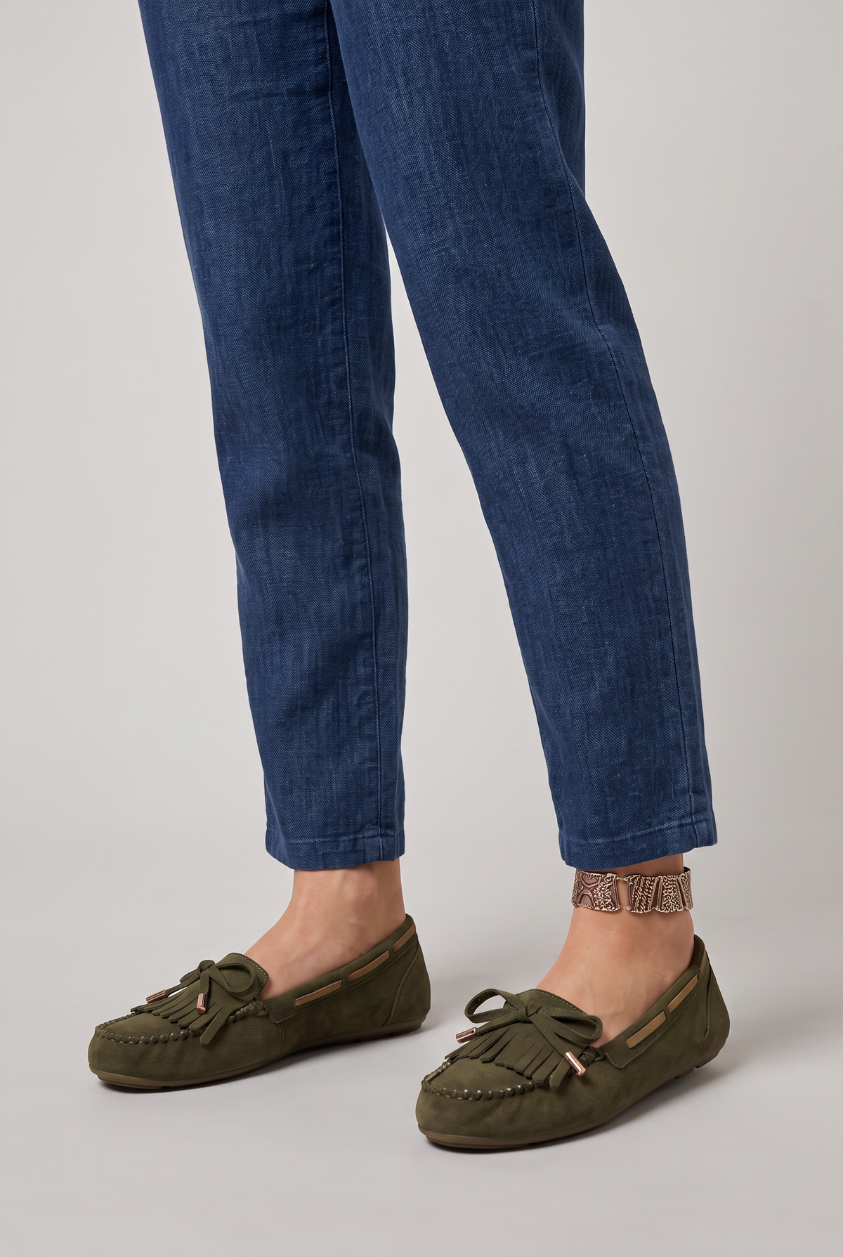 Women’s Suede-Look Moccasin Tassel Loafers