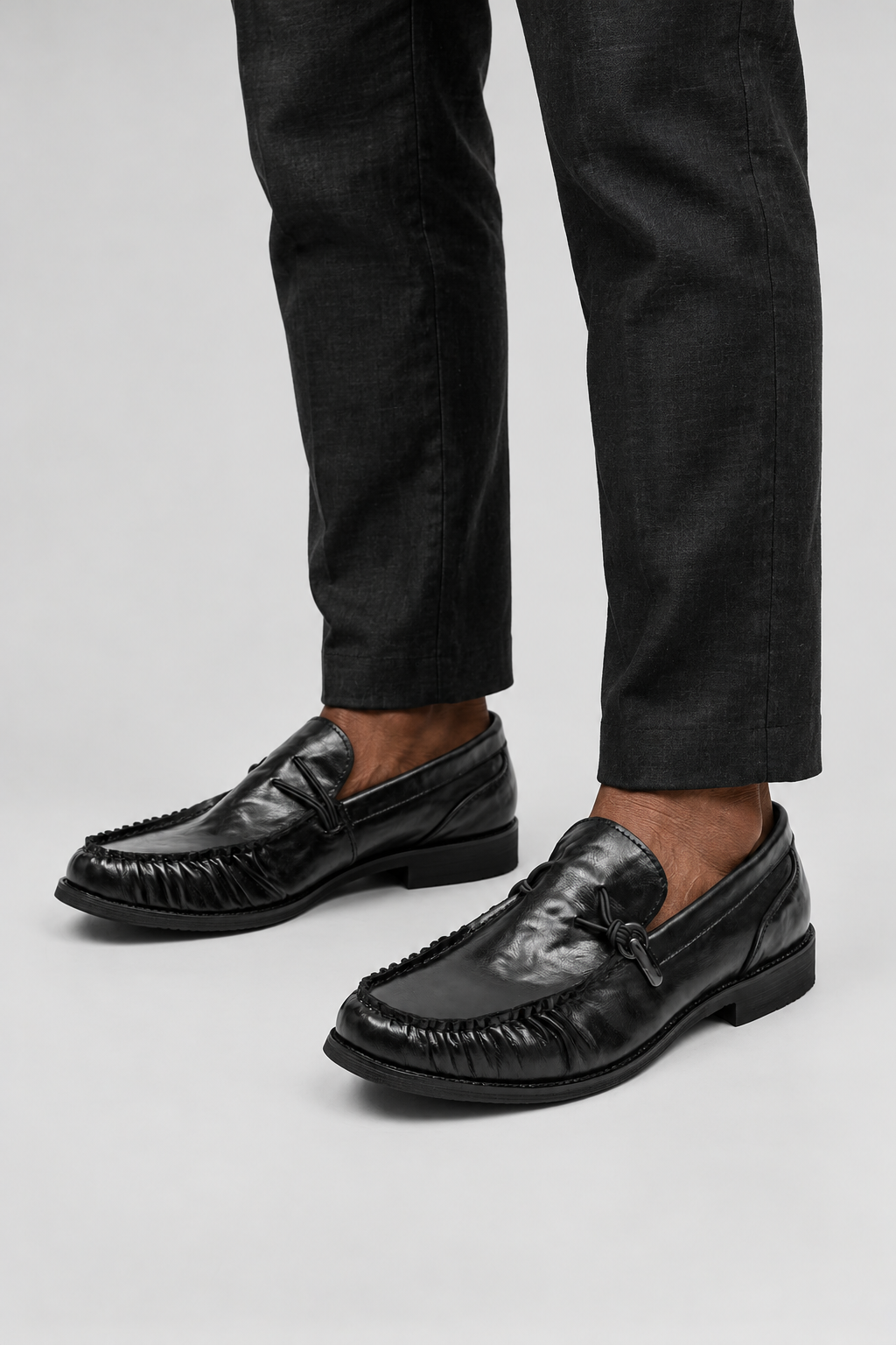 Men’s Ruched Penny Loafers