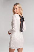 Women’s Sequin Bow Mini Dress