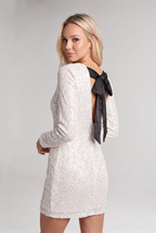Women’s Sequin Bow Mini Dress