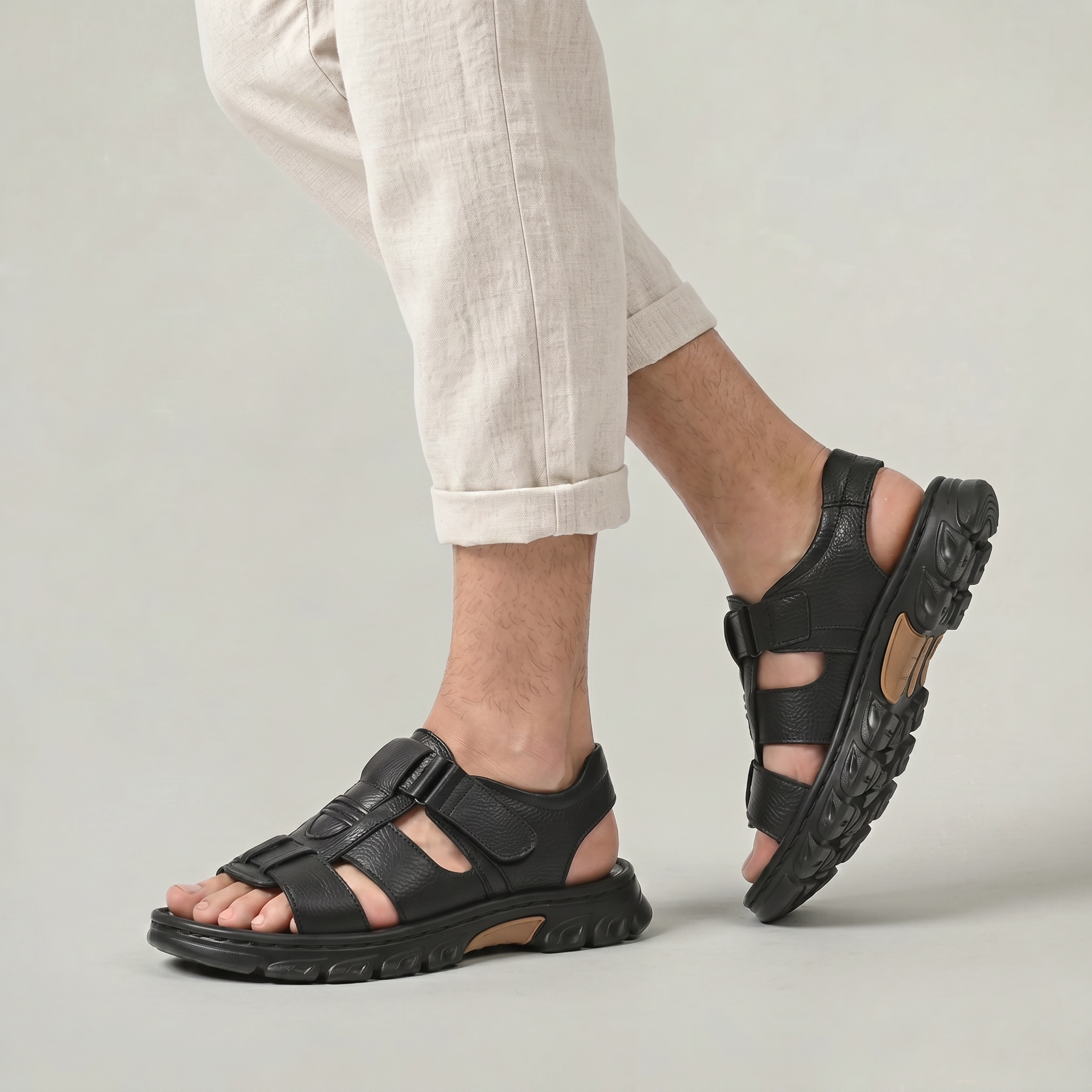 Birchbourne - Men’s Open Toe Strap Sandals