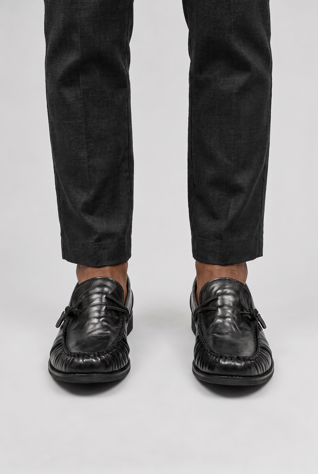 Men’s Ruched Penny Loafers