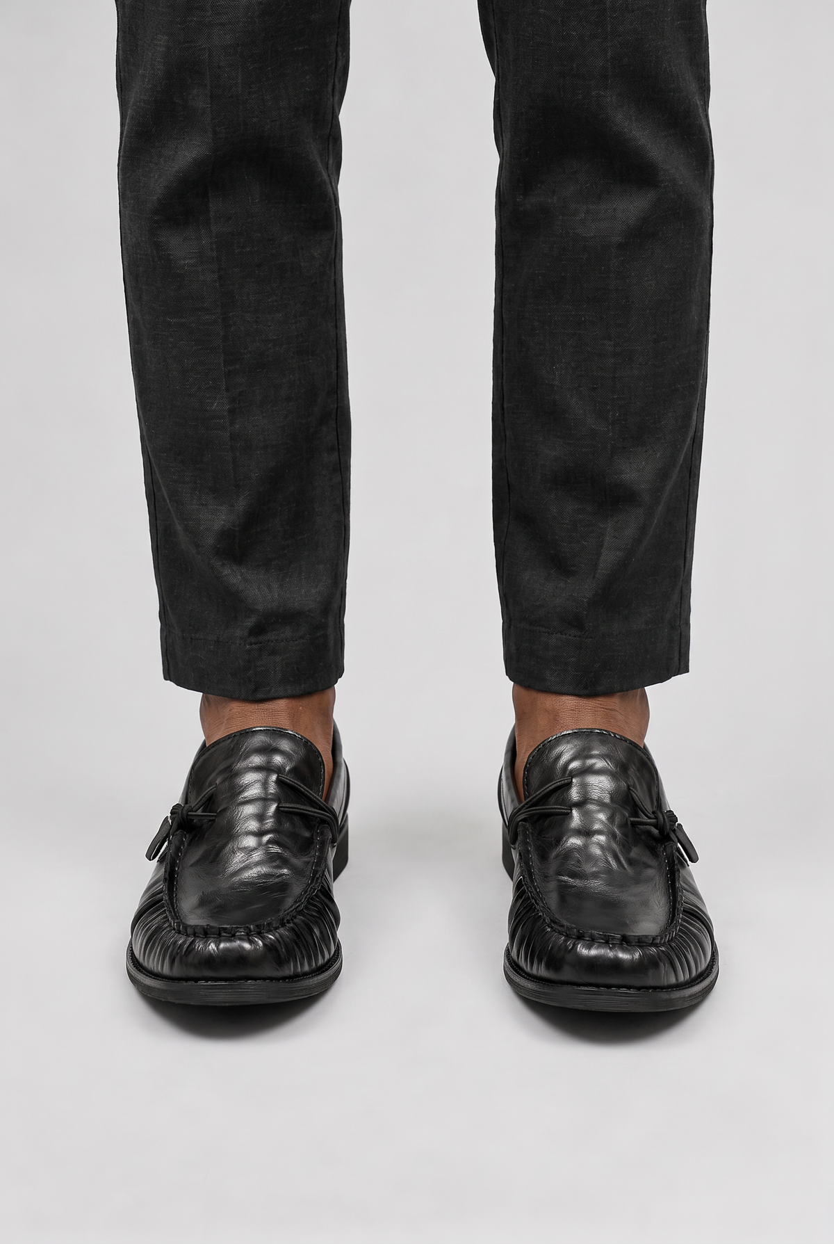 Men’s Ruched Penny Loafers