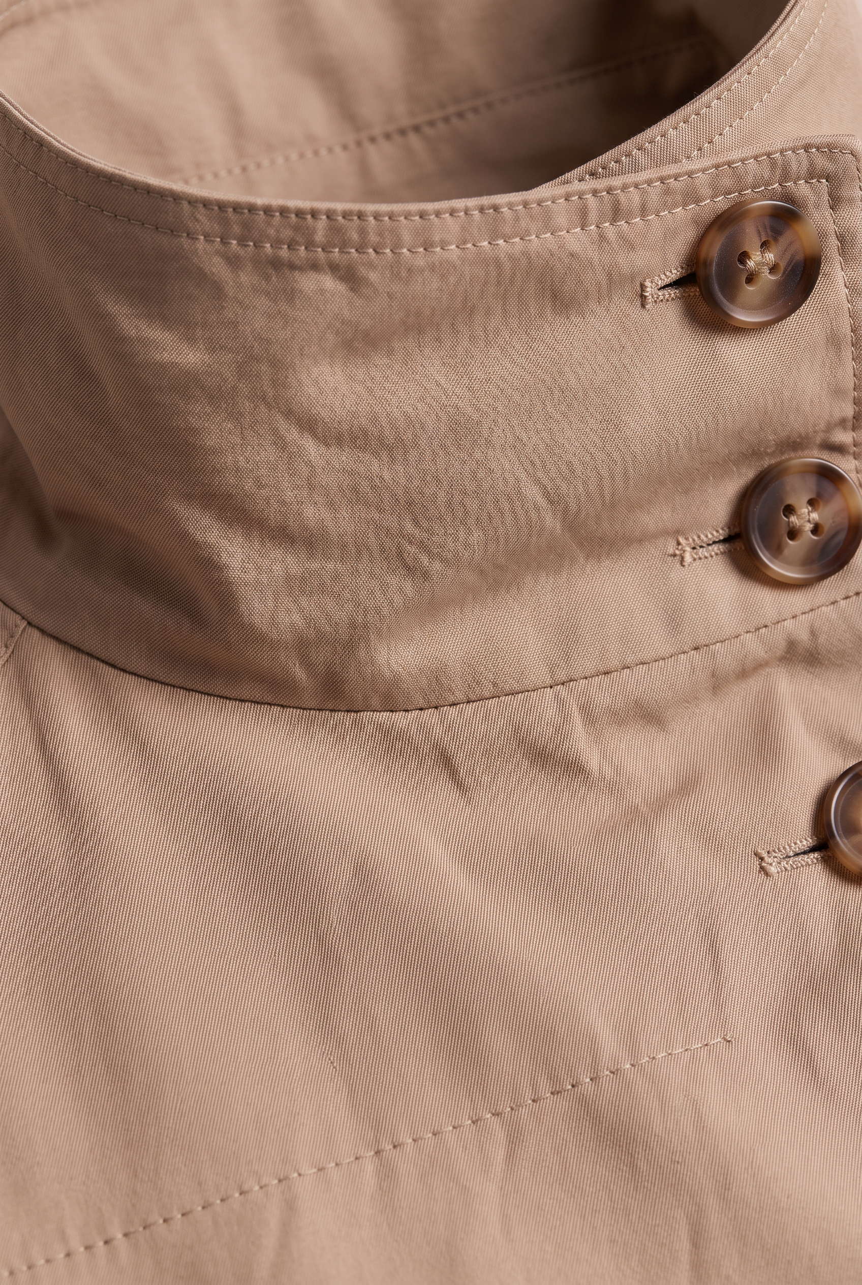 Women’s Cropped Double-Breasted Belted Trench Coat