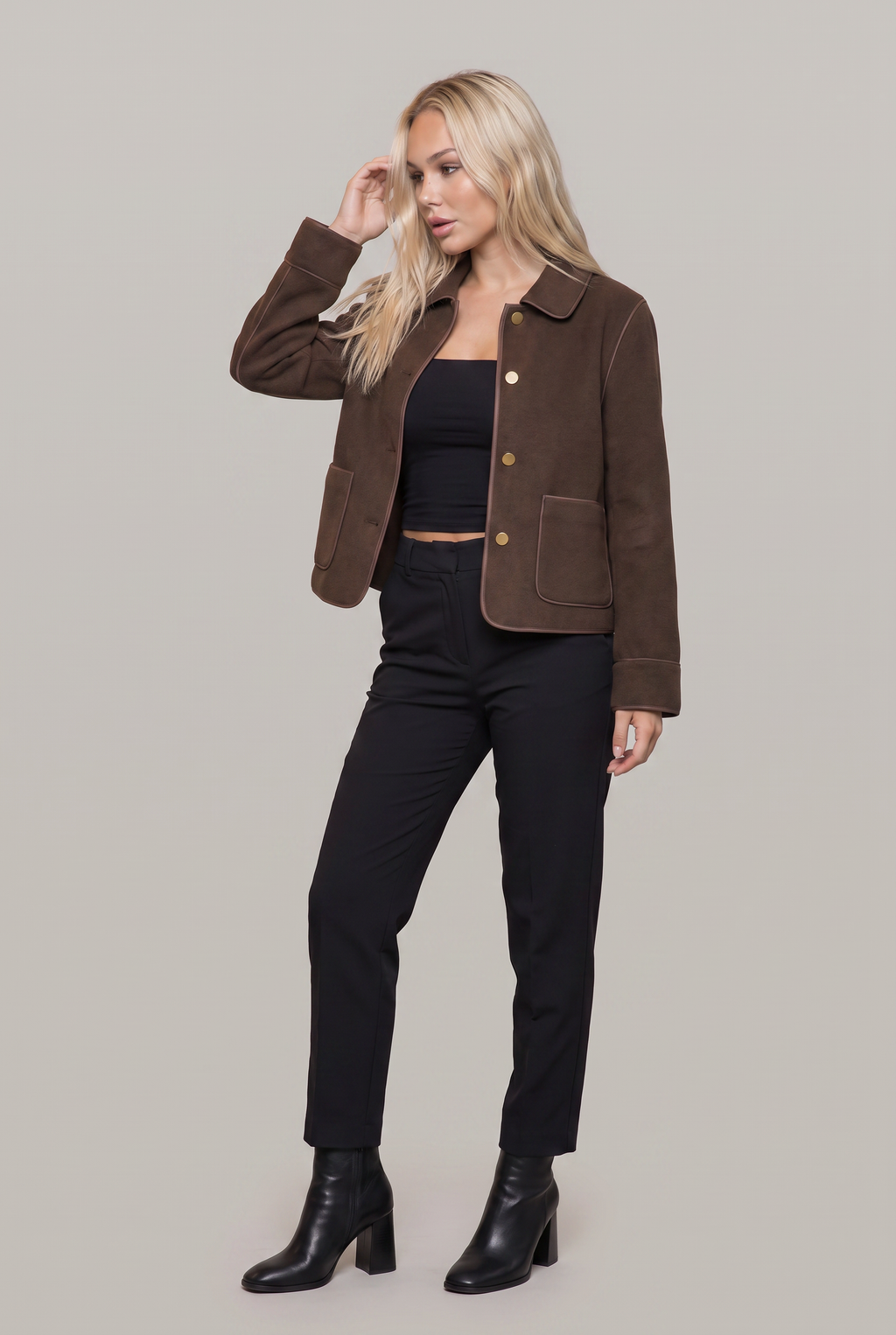 Women's Short Collared Jacket