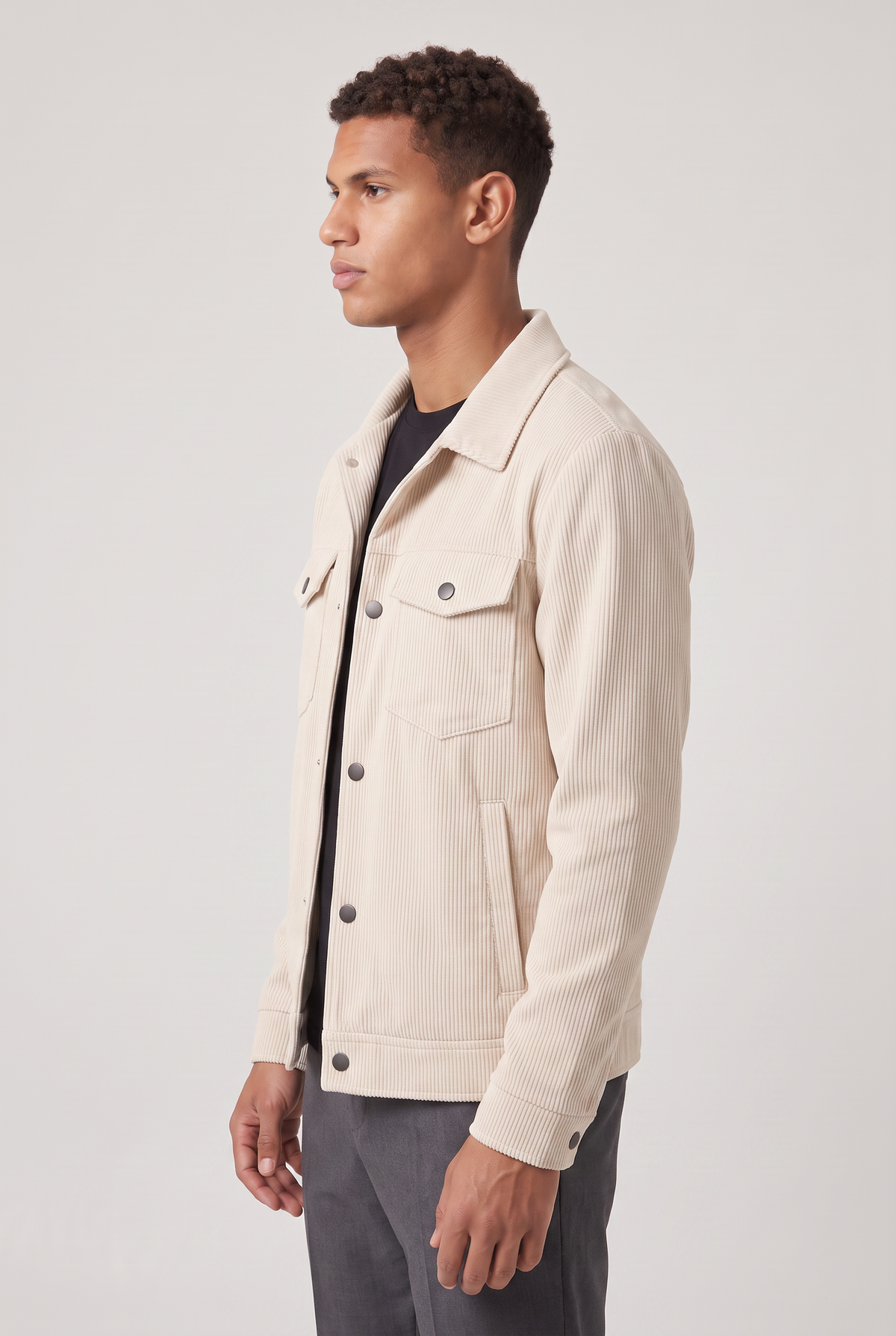 Men's Corduroy Jacket - Chore Workwear Button Up