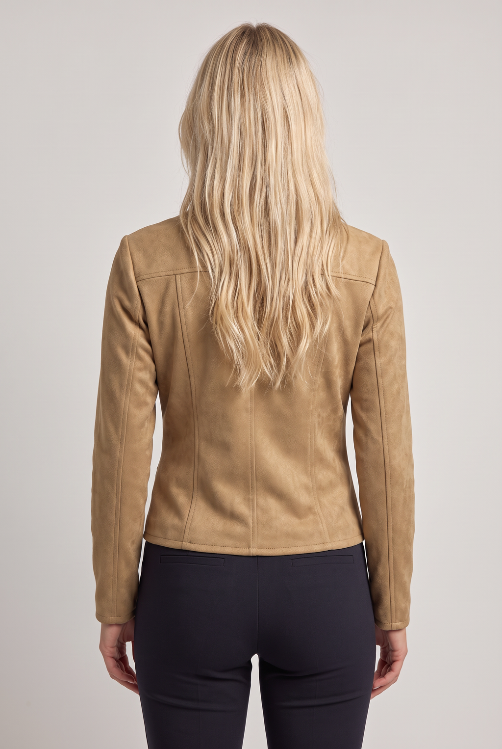 Women’s Fitted Zip-Front Tailored Jacket