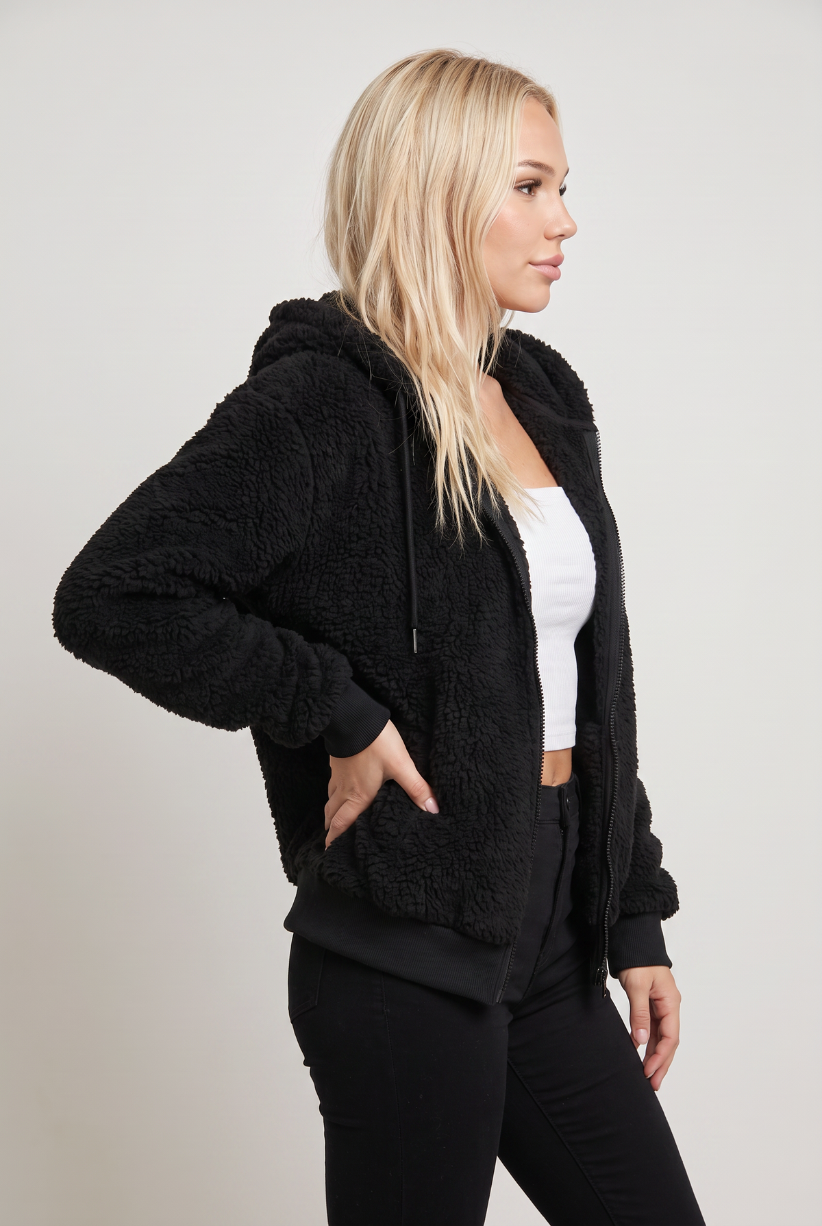 Women’s Teddy Zip-Up Hooded Jacket