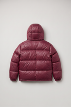 Women’s Oversized Hooded Puffer Jacket - Red Wine