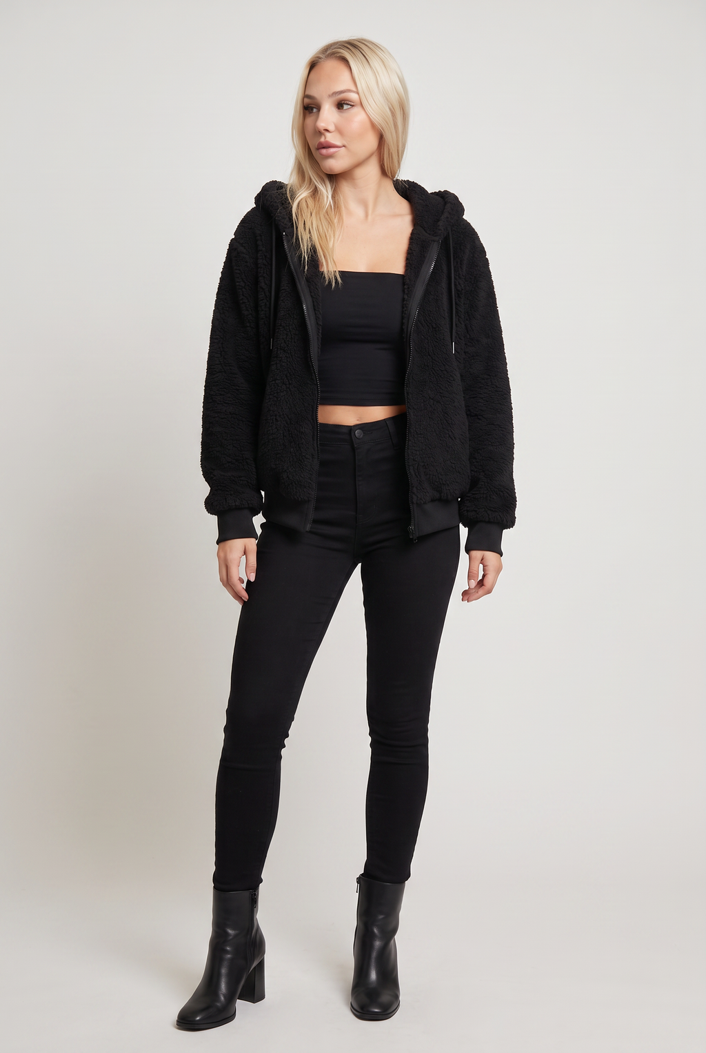 Women’s Teddy Zip-Up Hooded Jacket