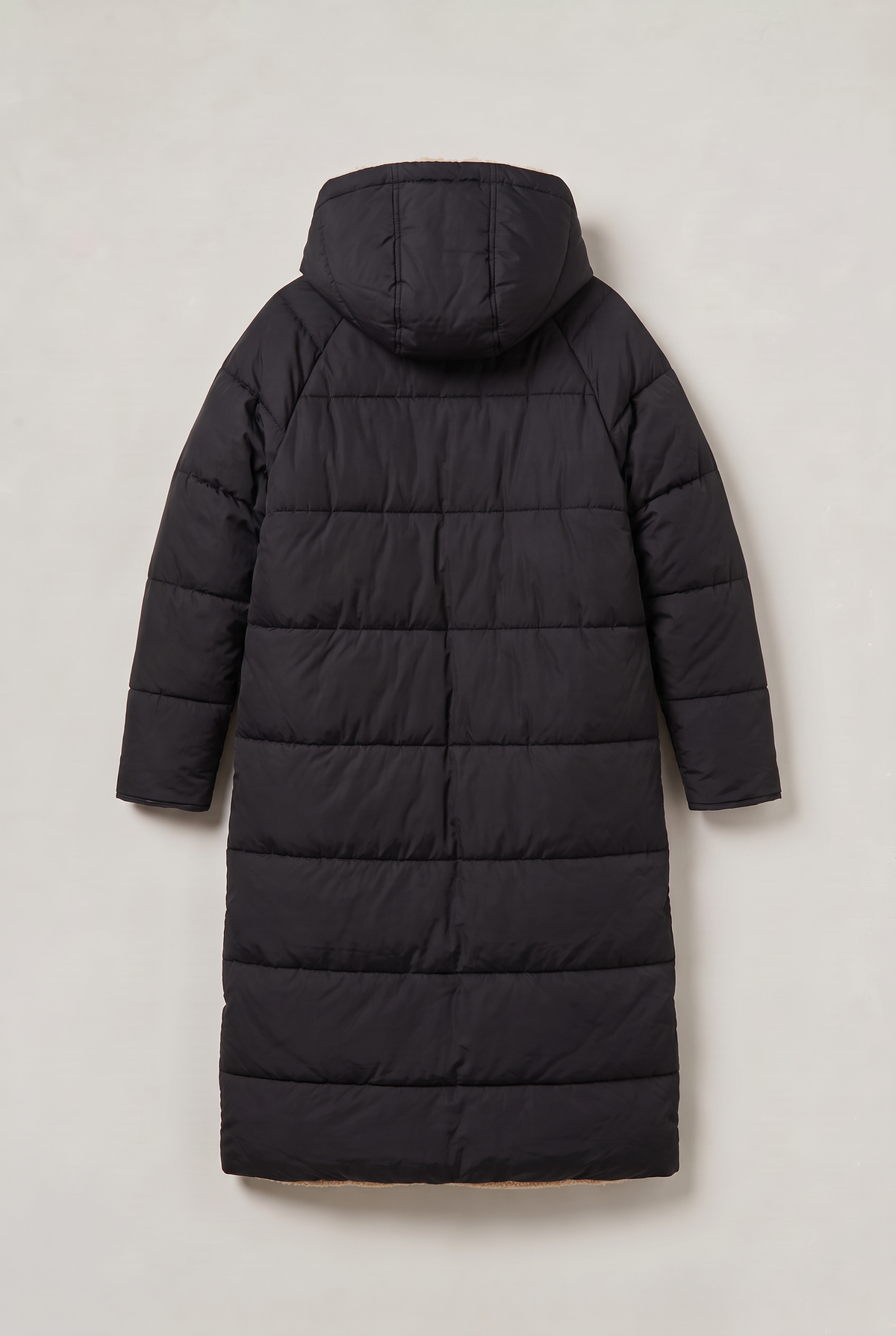 Women’s Fleece Lined Longline Quilted Puffer Coat
