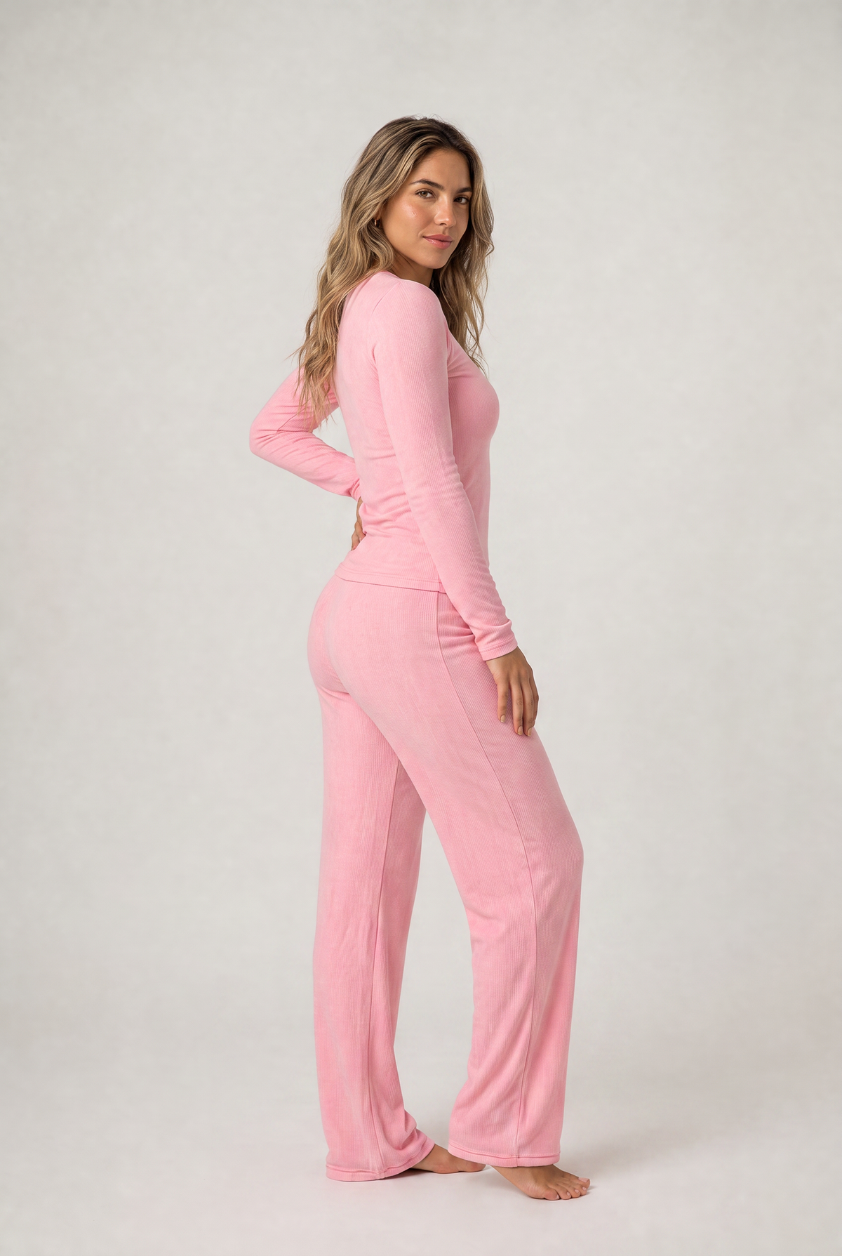 Women's Lounge Set - Ribbed Two Piece Co Ord