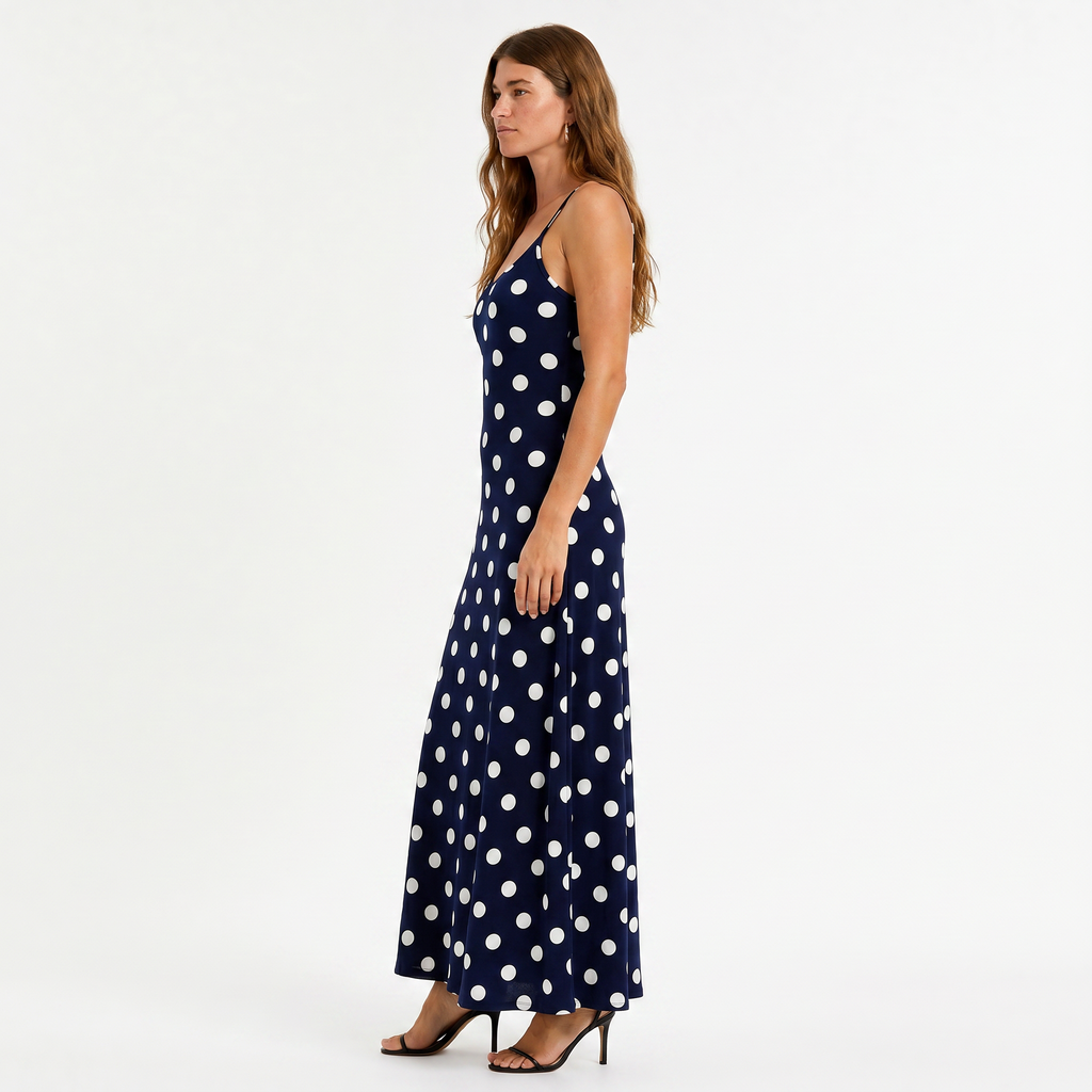 Women’s Polka Dot Cami Maxi Dress