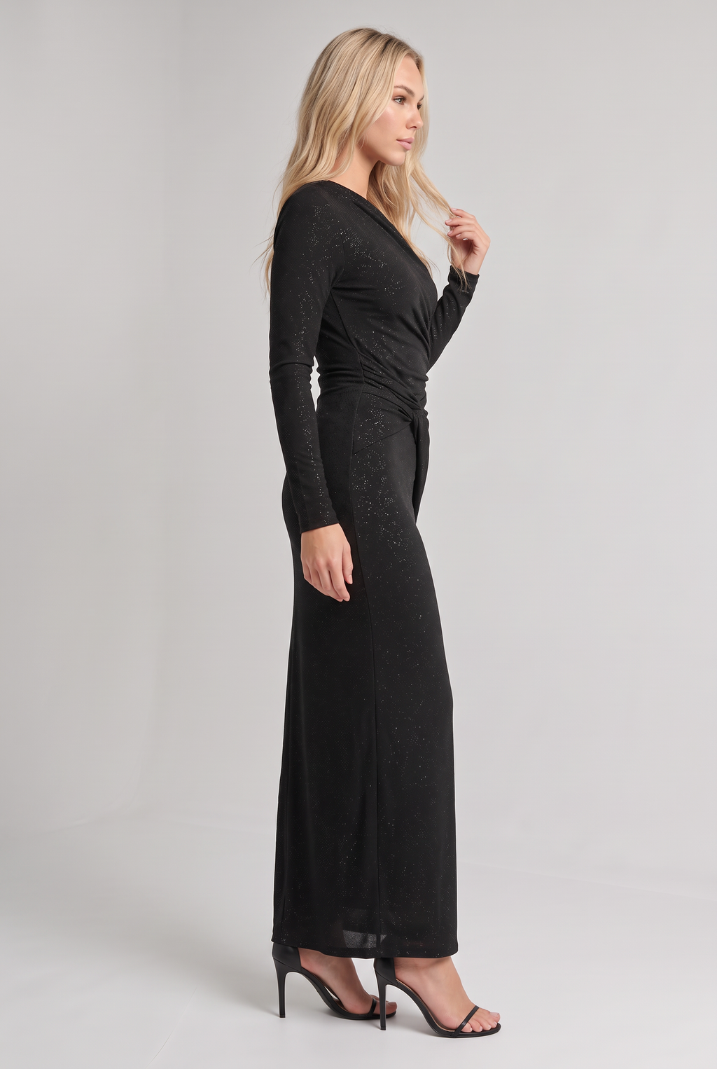 Women’s Black Off Shoulder Maxi Dress