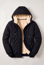 Men’s Fleece-Lined Hooded Winter Jacket