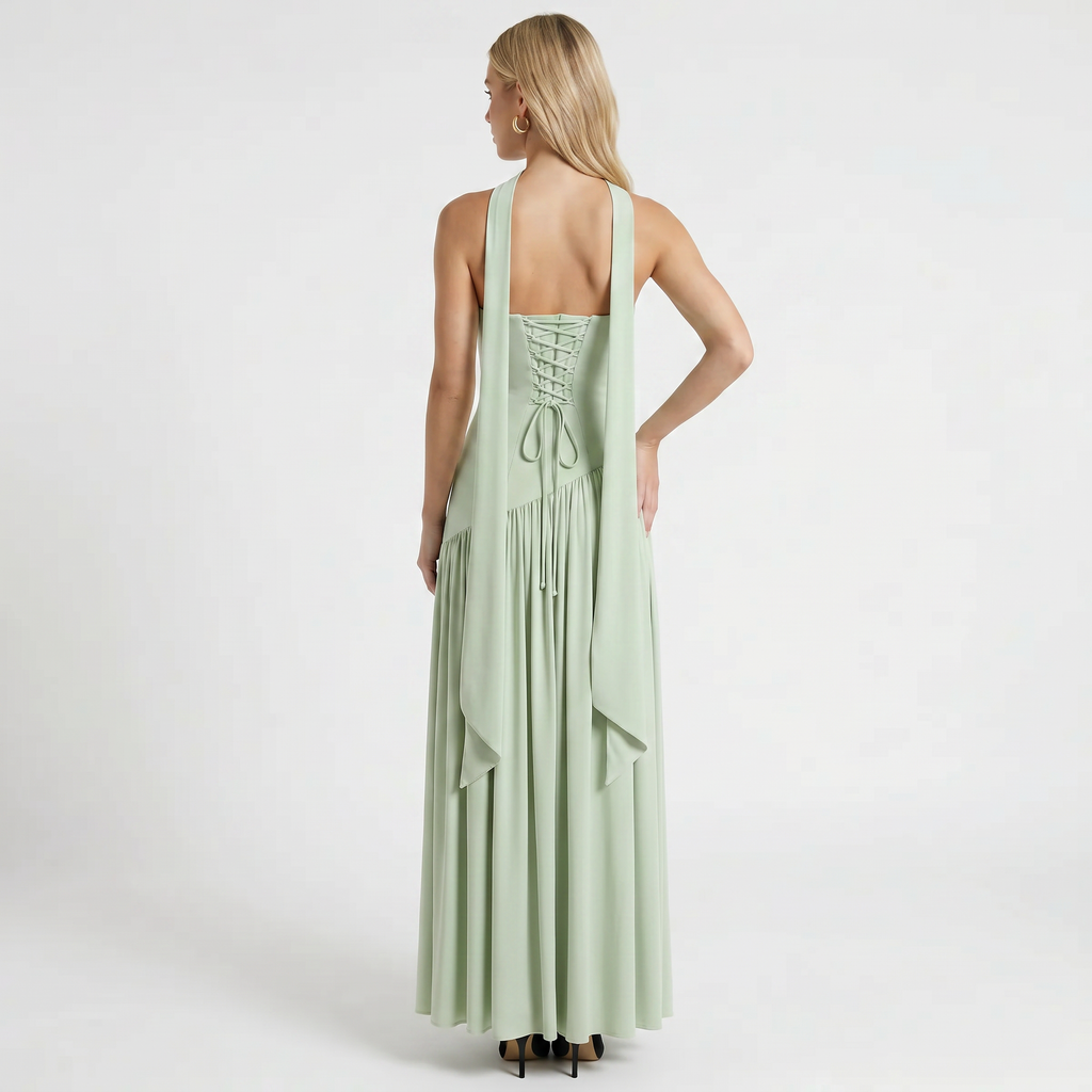 Women's Elegant Strapless Maxi Dress