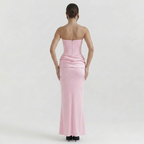 Women's Corset Strapless Maxi Dress