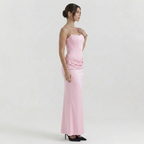 Women's Corset Strapless Maxi Dress