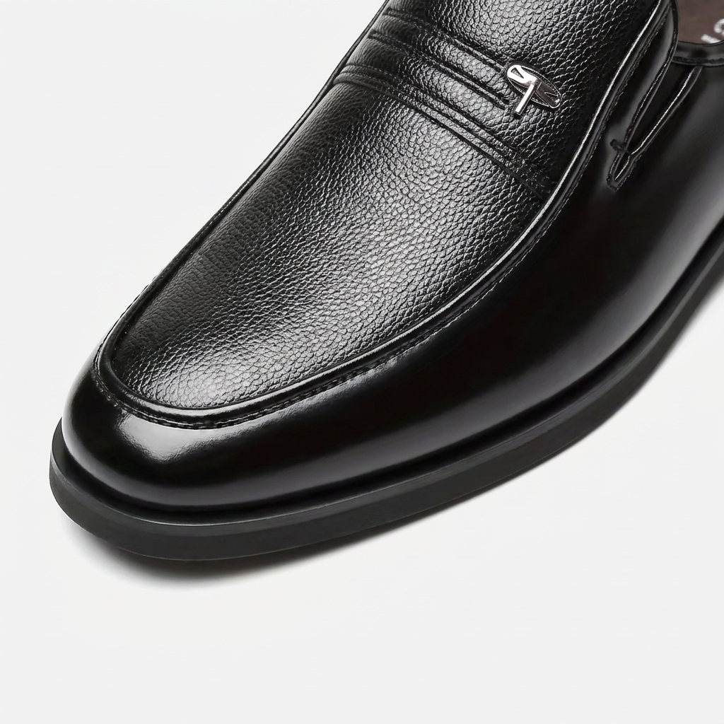 Men's Leather Slip-On Business Loafers