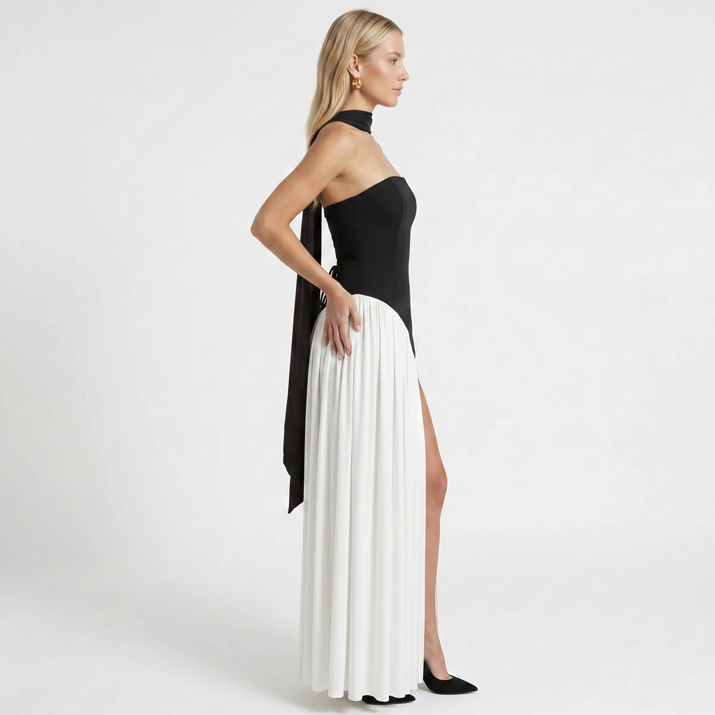 Women's Elegant Strapless Maxi Dress