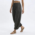 Women's Wide Leg Linen Trousers