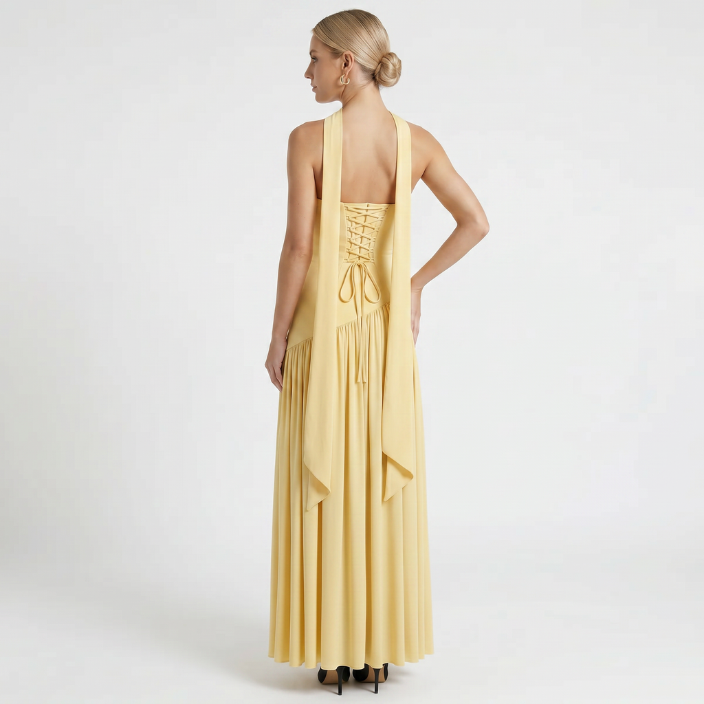 Women's Elegant Strapless Maxi Dress