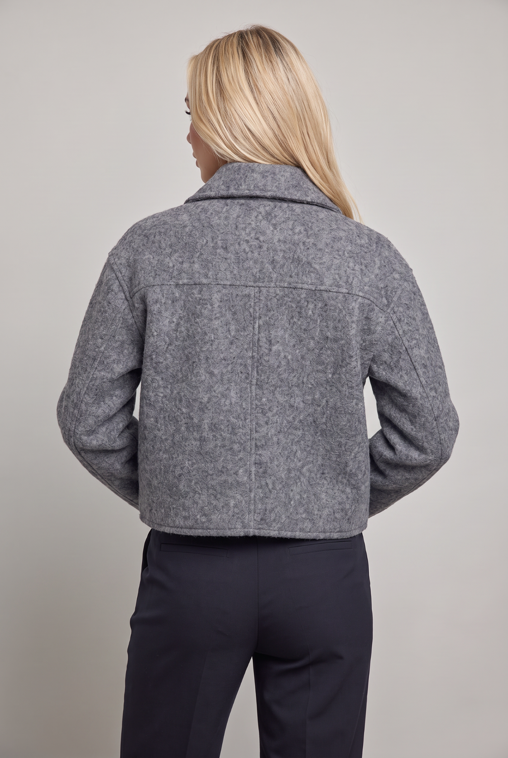Women’s Cropped Zip-Up Utility Jacket
