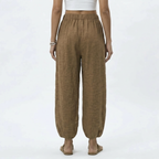 Women's Wide Leg Linen Trousers