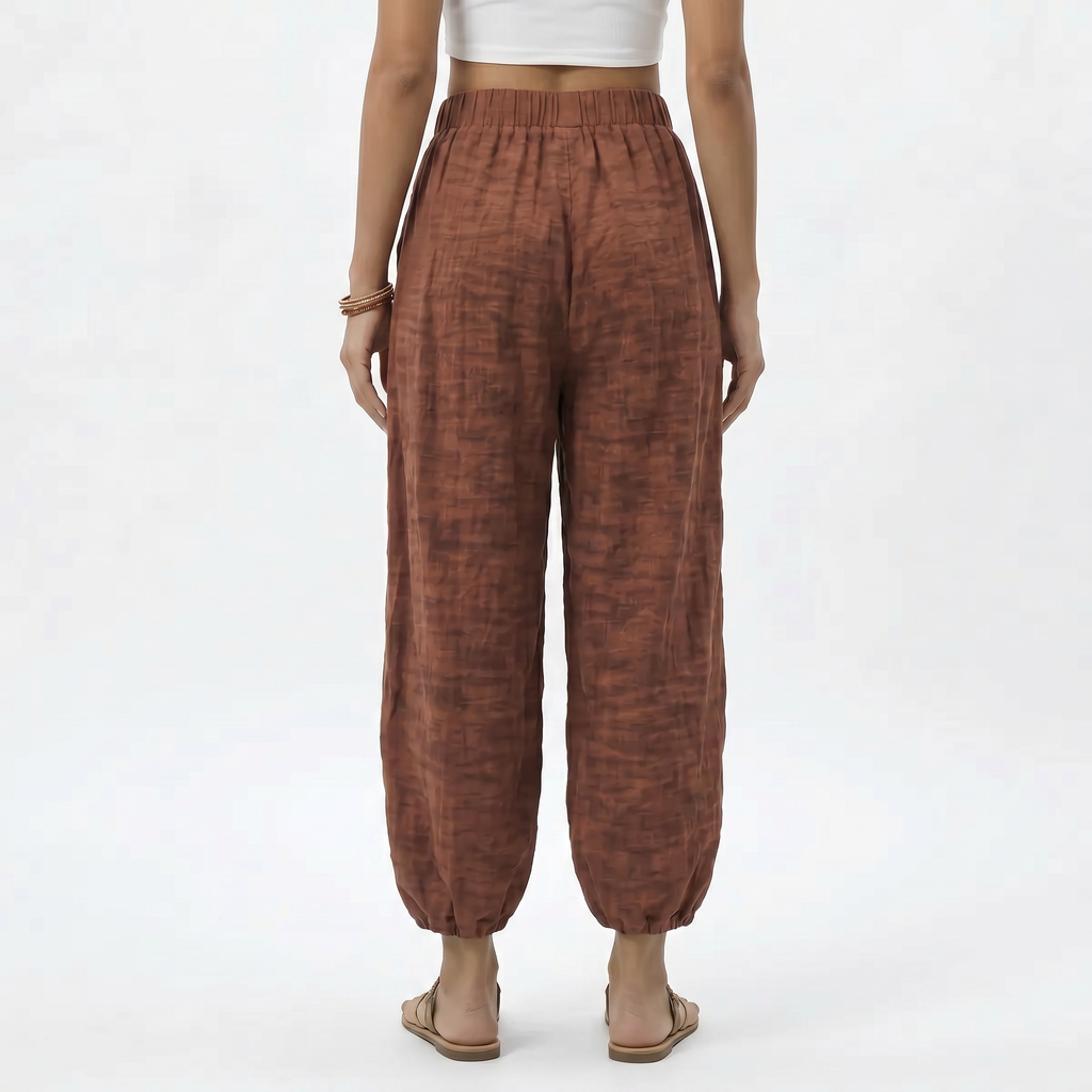 Women's Wide Leg Linen Trousers