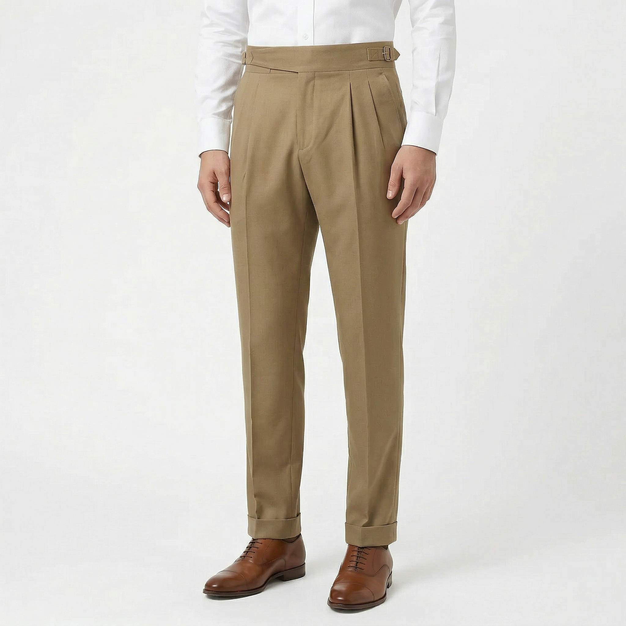 Birchbourne - Men’s Pleated Straight Leg Trousers