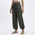 Women's Wide Leg Linen Trousers