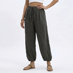 Women's Wide Leg Linen Trousers