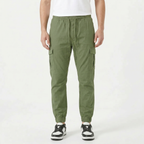 Men's Slim Fit Cotton Cargo Trousers