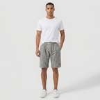 Men's Linen Shorts - Elasticated Waist Drawstring Summer Beach Shorts