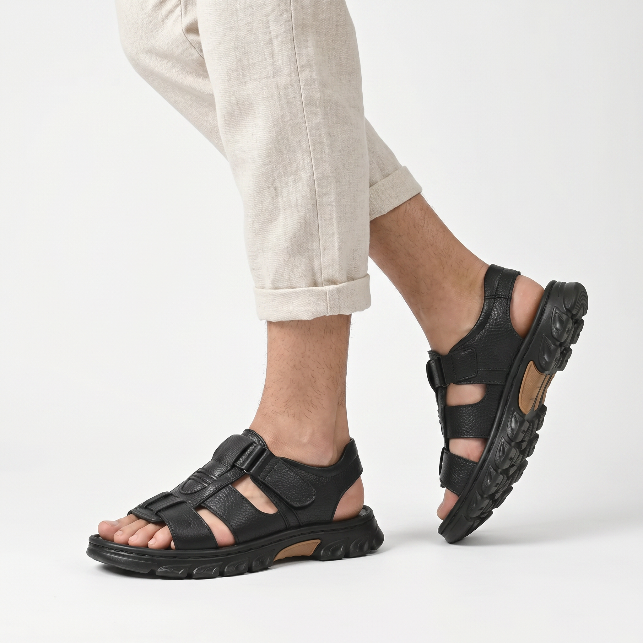 Birchbourne - Men’s Open Toe Strap Sandals