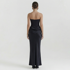 Women's Corset Strapless Maxi Dress