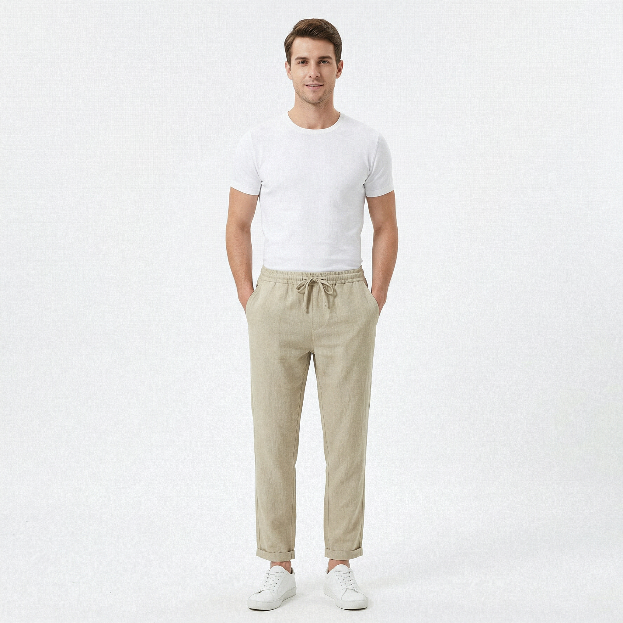 Men's Casual Summer Linen Trousers