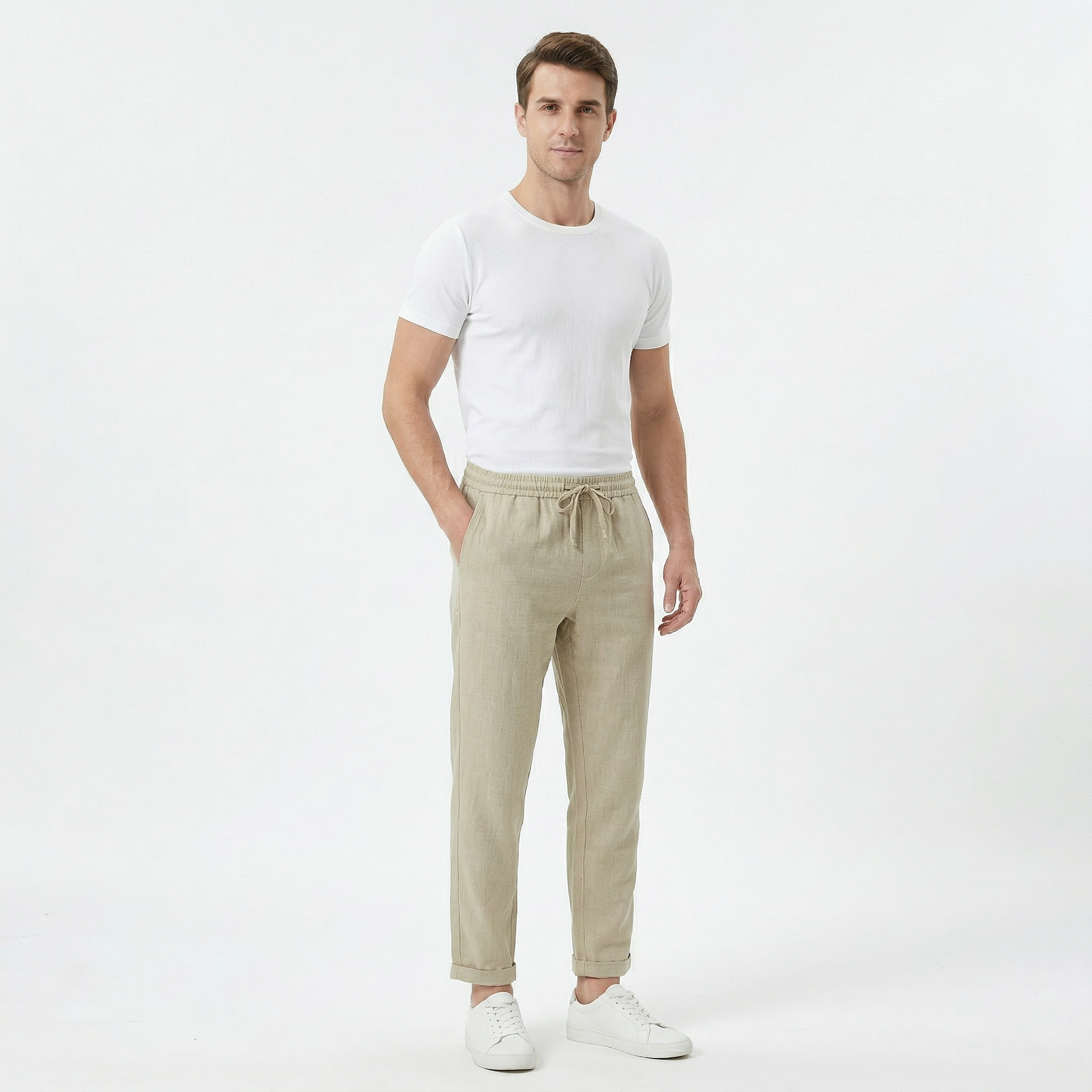 Men's Casual Summer Linen Trousers