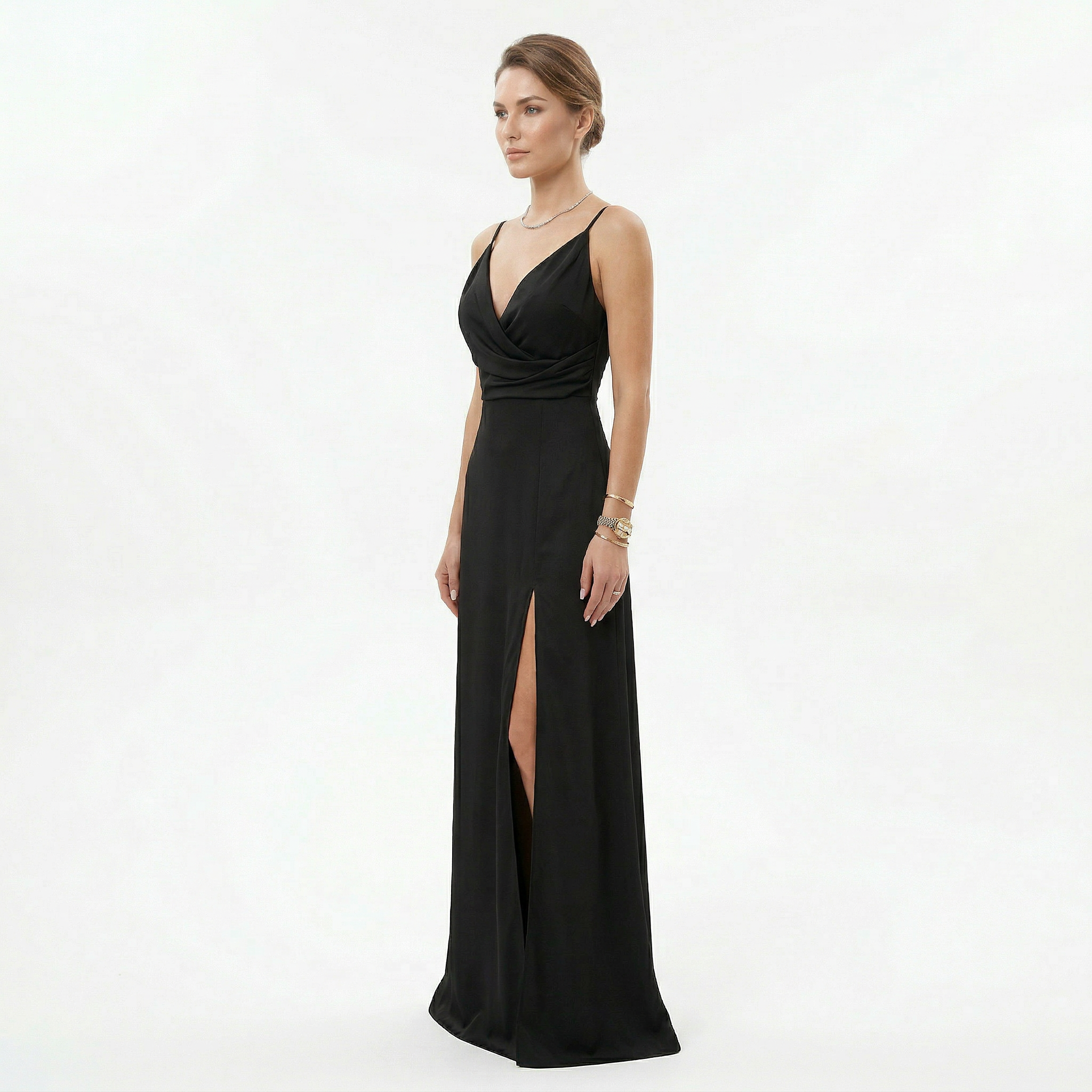 Women's Elegant Silhouette Maxi Dress