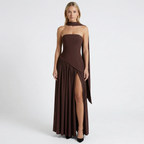 Women's Elegant Strapless Maxi Dress
