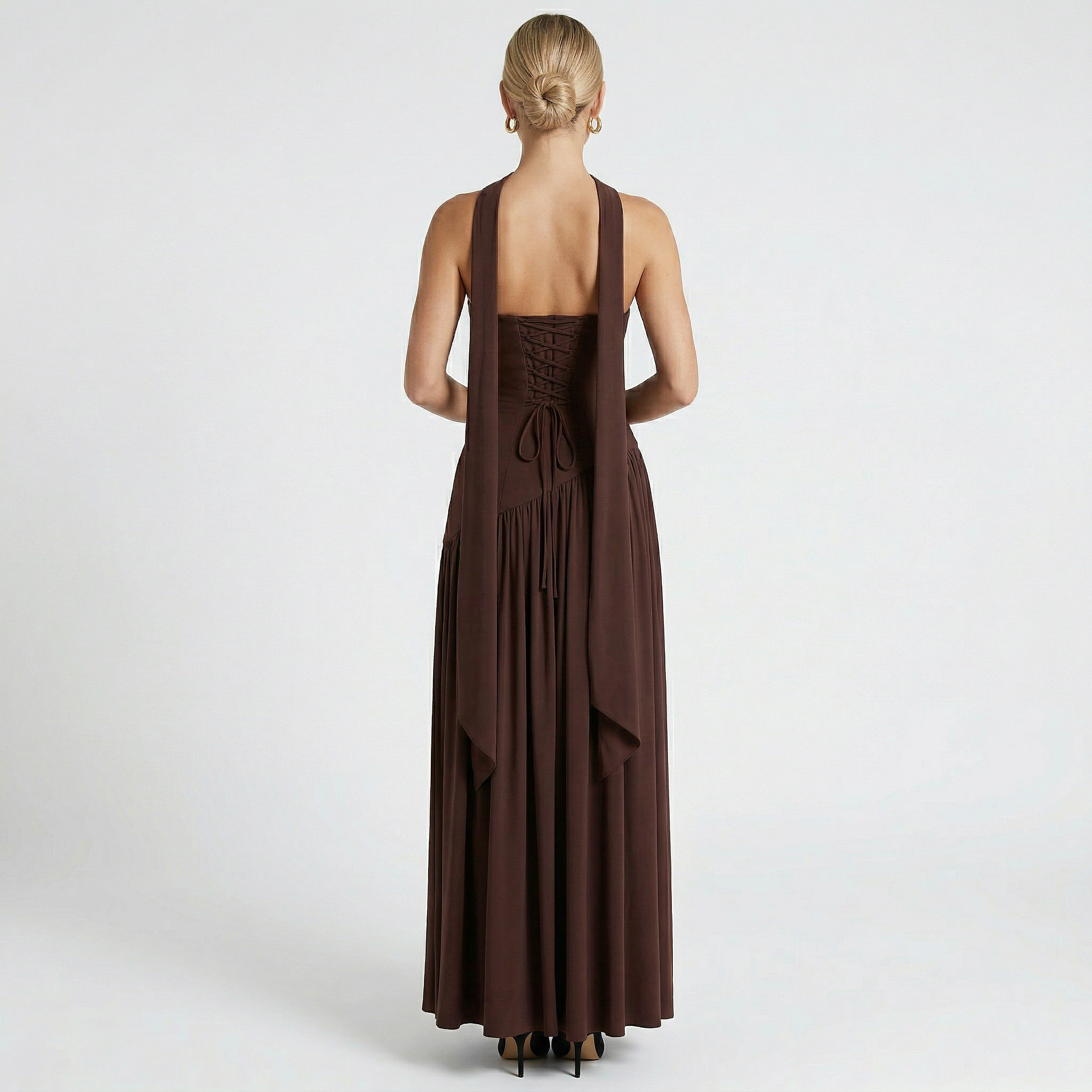 Women's Elegant Strapless Maxi Dress