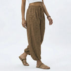 Women's Wide Leg Linen Trousers