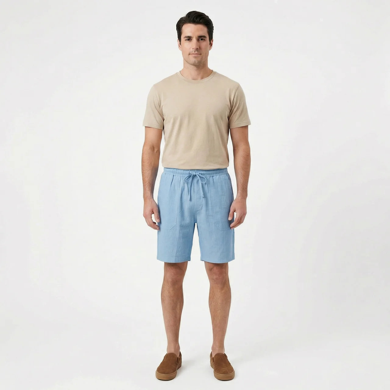 Birchbourne - Men’s Elastic Waist Drawstring Shorts