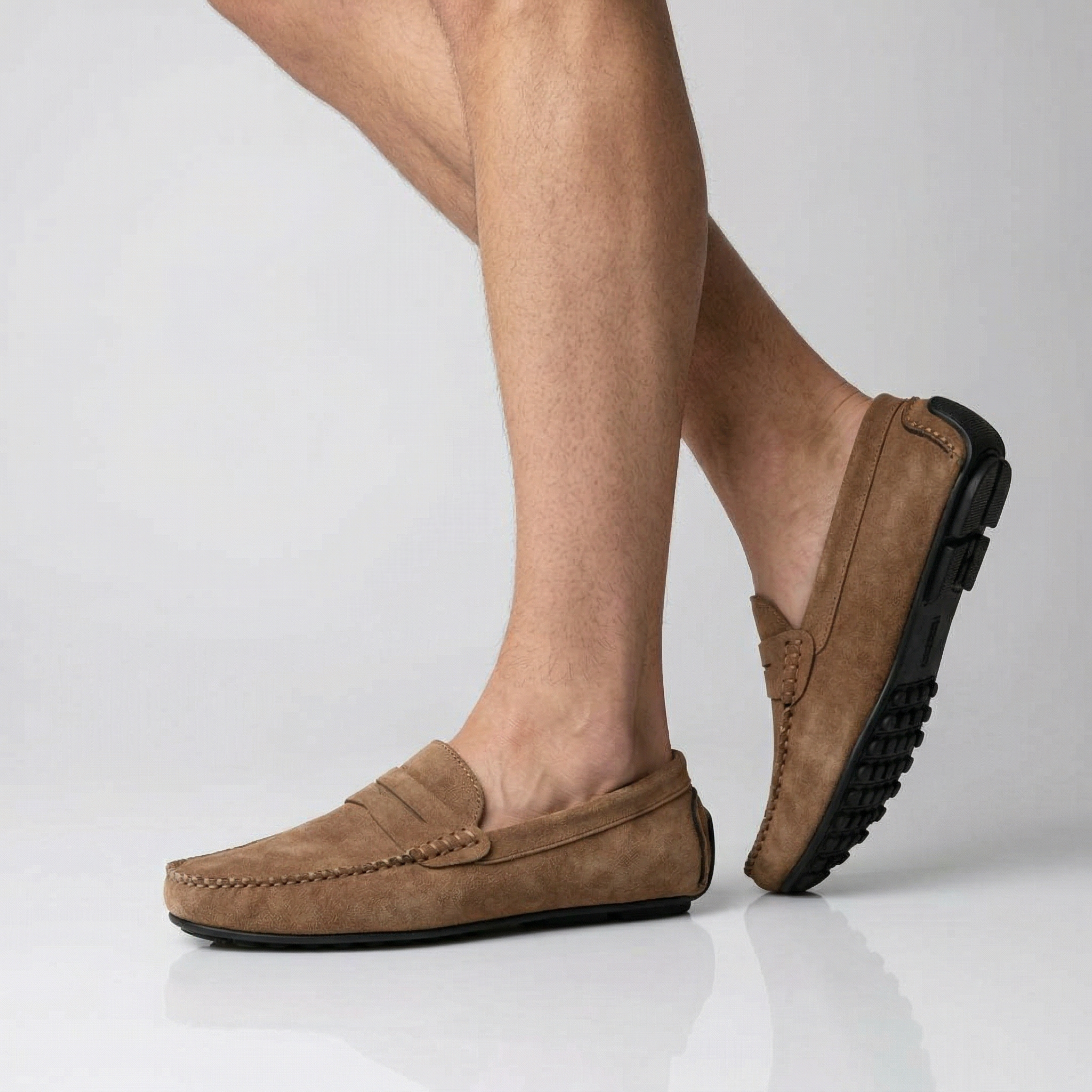 Birchbourne - Men’s Slip On Moc Toe Loafers