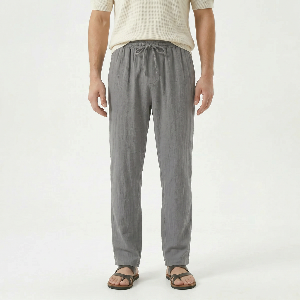 Men's Linen Drawstring Pantalon